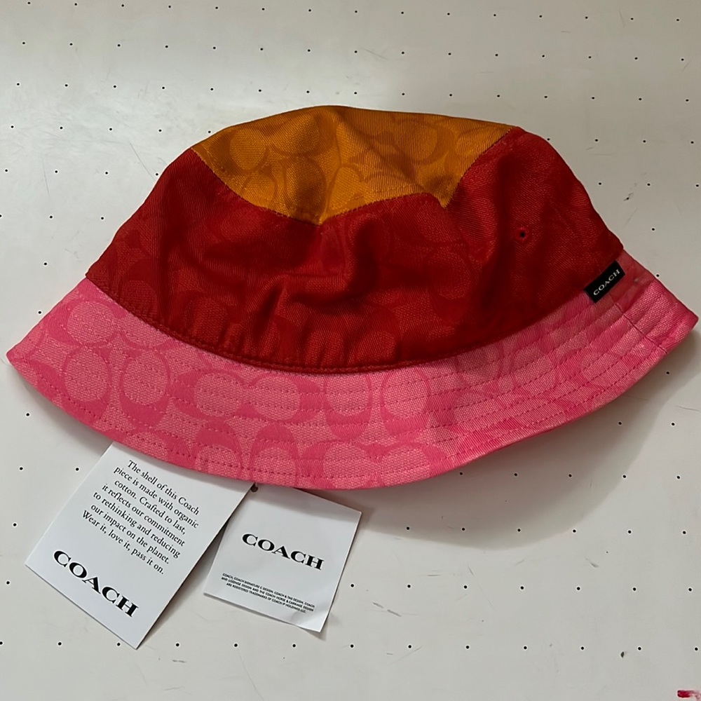 NWT Coach bucket hat made with organic cotton